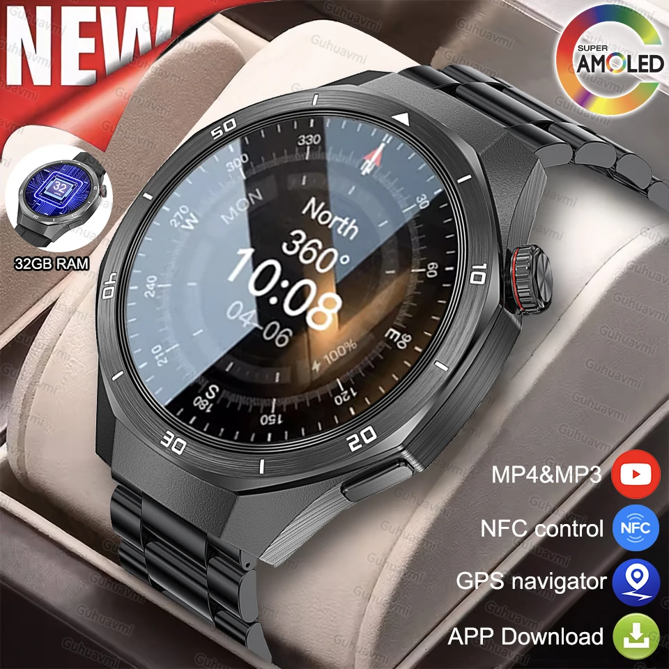 For HUAWEI GT 5 Pro 2025 New SmartWatches 32Gb Memory MP3&MP4 APP Download AGPS Navigation map Bluetooth call NFC SmartBracelet
For HUAWEI GT 5 Pro 2025 New SmartWatches 32Gb Memory MP3&MP4 APP Download AGPS Navigation map Bluetooth call NFC SmartBracelet