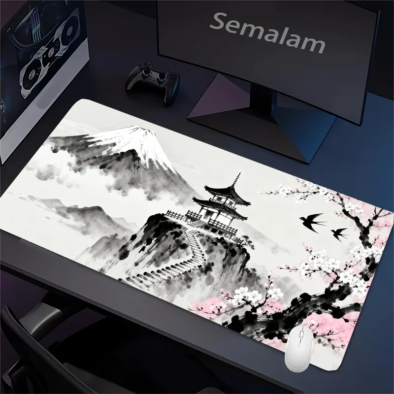 Cherry Blossoms Ink Mouse Pad Temple Landscape Gaming Desk Mat Non-slip Rubber Base Washable PC Pads for Game & Office Playmat
Cherry Blossoms Ink Mouse Pad Temple Landscape Gaming Desk Mat Non-slip Rubber Base Washable PC Pads for Game & Office Playmat