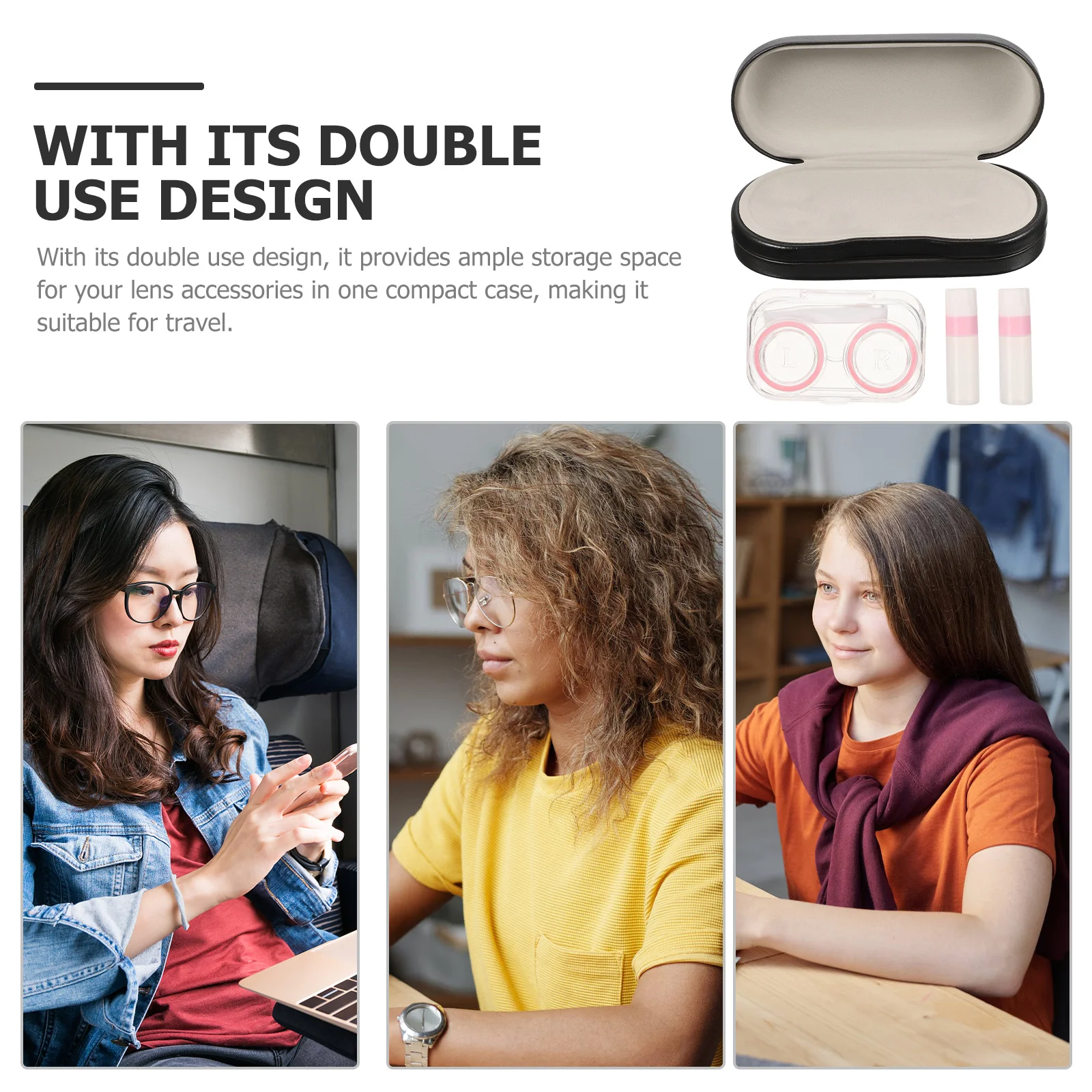 1Set Portable Glasses Case Dual-Function Organizer Scratch-Resistant Lining Travel Accessory Storage Eyewear Box
1Set Portable Glasses Case Dual-Function Organizer Scratch-Resistant Lining Travel Accessory Storage Eyewear Box