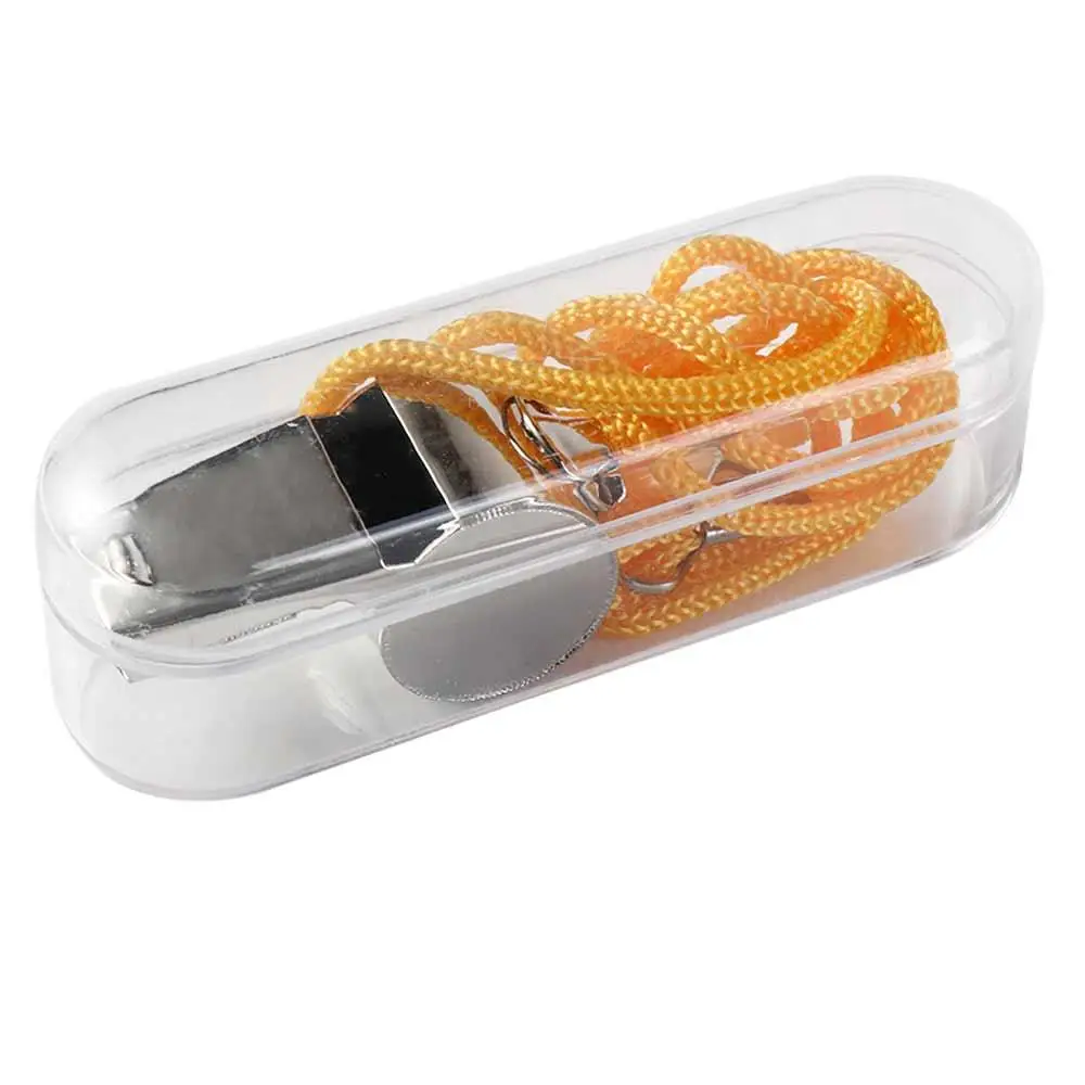 Basketball Loud Metal Whistle Professional with Rope Stainless Steel Whistles Compact Smooth Sport Whistle Training
Basketball Loud Metal Whistle Professional with Rope Stainless Steel Whistles Compact Smooth Sport Whistle Training