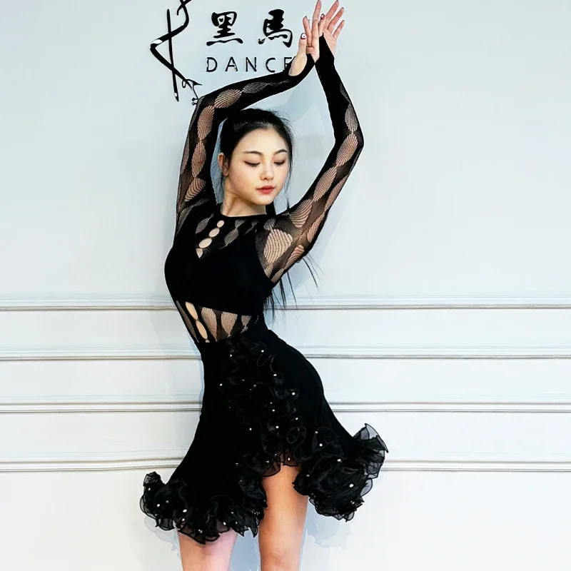 Pearl 3D Lace Latin Dance Performance Half Skirt Practice Dress Training Dress Split Dance Big Swing Skirt L536
Pearl 3D Lace Latin Dance Performance Half Skirt Practice Dress Training Dress Split Dance Big Swing Skirt L536