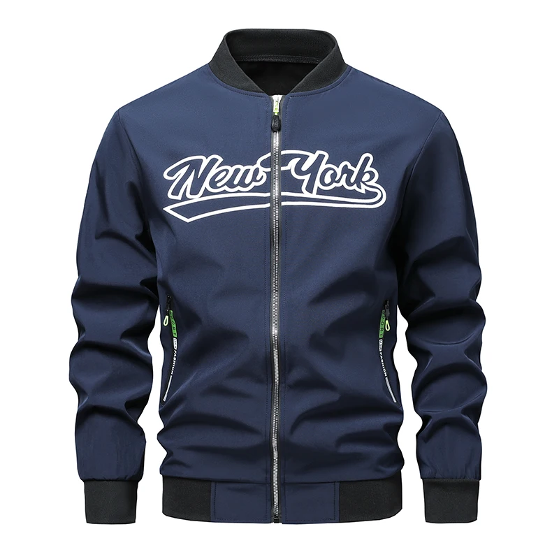 New Baseball Jacket for Men New York Stand Collar High Street Fashion Casual Coat Spring Autumn Lightweight Outwear EU Size
New Baseball Jacket for Men New York Stand Collar High Street Fashion Casual Coat Spring Autumn Lightweight Outwear EU Size