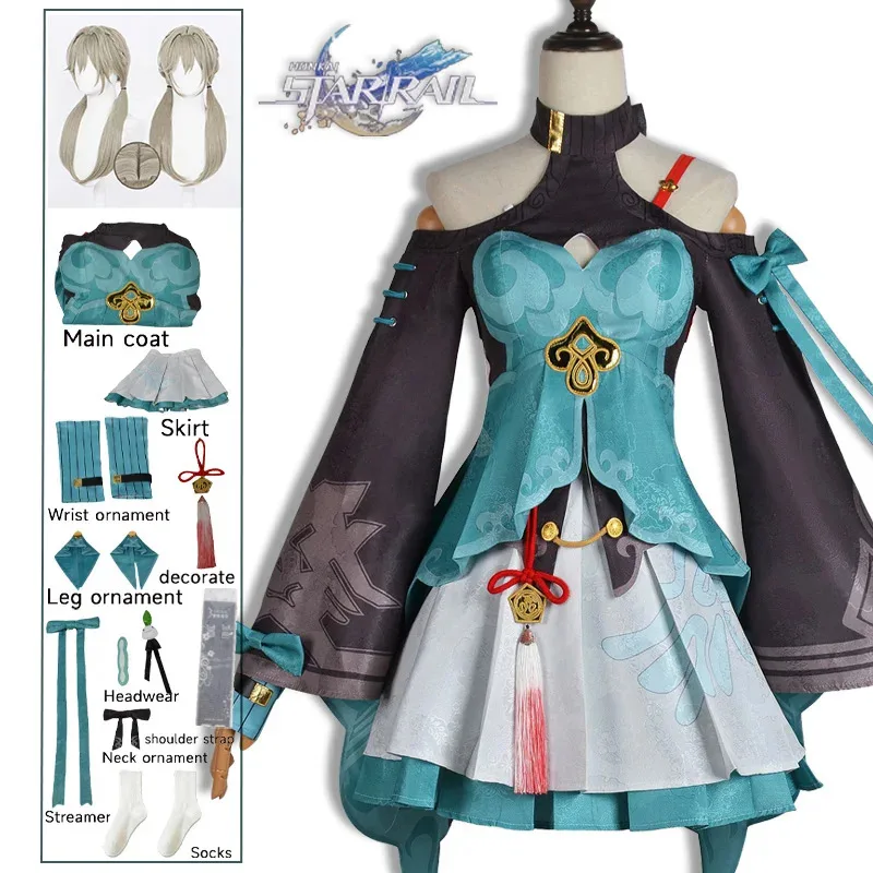 2025 New Game Star Rail Qingque Cosplay Costume Sexy Dress Uniform Honkai Impact Outfits Halloween Carnival Party Clothe
2025 New Game Star Rail Qingque Cosplay Costume Sexy Dress Uniform Honkai Impact Outfits Halloween Carnival Party Clothe