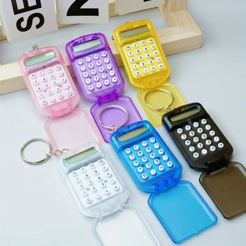 Mini Transparent Flip Calculator Portable Pocket Device for Primary Students Cute Keychain Design Exam Dedicated Stationery Gift
Mini Transparent Flip Calculator Portable Pocket Device for Primary Students Cute Keychain Design Exam Dedicated Stationery Gift