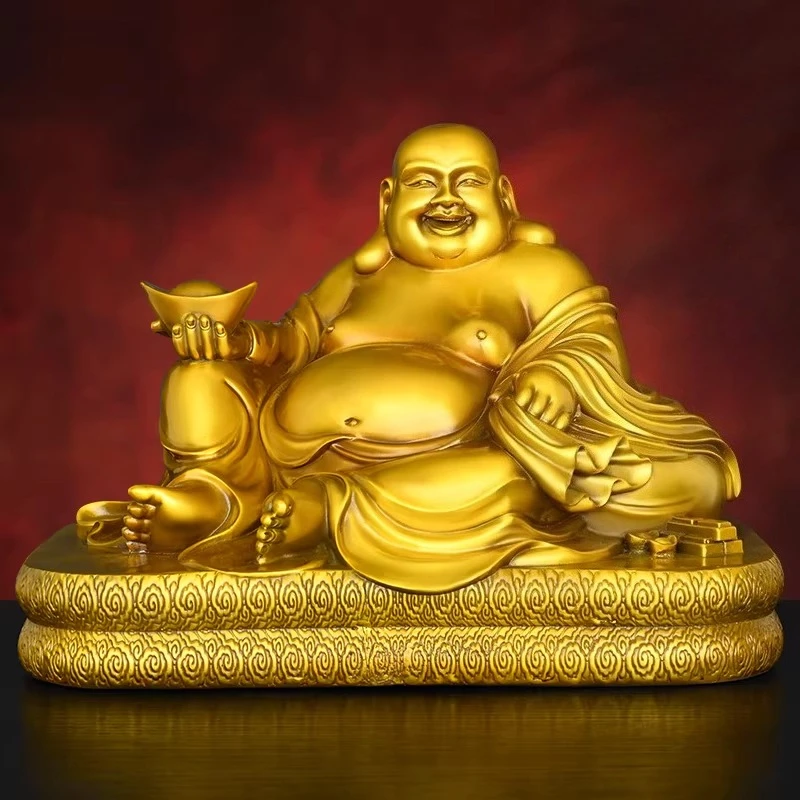 Copper Yuanbao Holding Laughing Buddha Statue for Altar Worship Living Room Table Decoration
Copper Yuanbao Holding Laughing Buddha Statue for Altar Worship Living Room Table Decoration