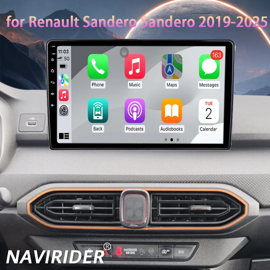 9-дюймовый Android 14 автомобильный радиоприемник GPS для Renault Sandero Dacia Sandero 2019-2025 мультимедийный видеоплеер беспроводной стерео CarPlay
9-дюймовый Android 14 автомобильный радиоприемник GPS для Renault Sandero Dacia Sandero 2019-2025 мультимедийный видеоплеер беспроводной стерео CarPlay