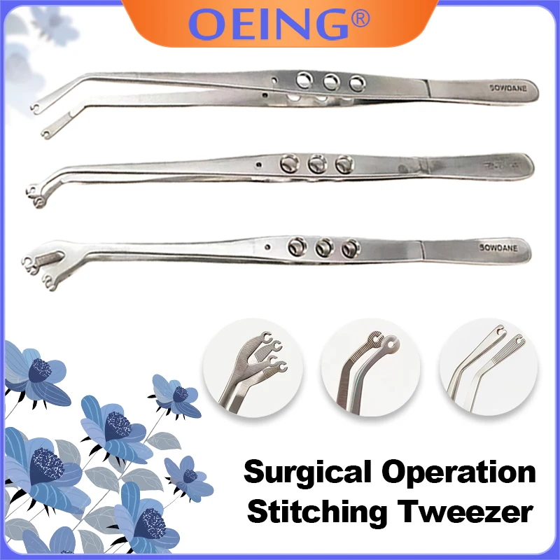 Dental Suture Holding Tissue Forceps with Loop Extraction and Implant Surgery Instrument Oral Care Tool Stainless Steel Material
Dental Suture Holding Tissue Forceps with Loop Extraction and Implant Surgery Instrument Oral Care Tool Stainless Steel Material