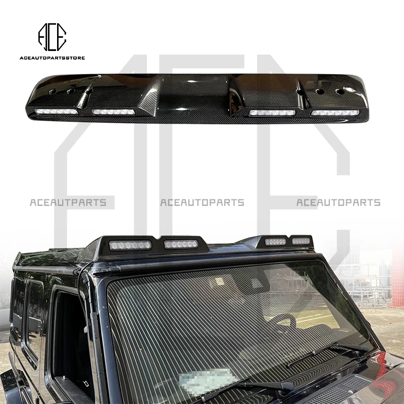 Four Lights Style Roof Spoiler For Mercedes Benz G-Class W464 AMG G63 G500 Dry Carbon Fiber Rear Wing Body Kit
Four Lights Style Roof Spoiler For Mercedes Benz G-Class W464 AMG G63 G500 Dry Carbon Fiber Rear Wing Body Kit
