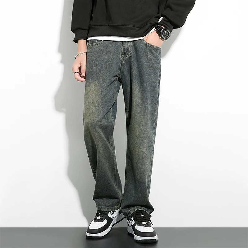 Graduated Grey Black Jeans Men's Summer Loose High Street Straight Leg Casual Long Trousers Wear Resistant Straight Tube Pants
Graduated Grey Black Jeans Men's Summer Loose High Street Straight Leg Casual Long Trousers Wear Resistant Straight Tube Pants