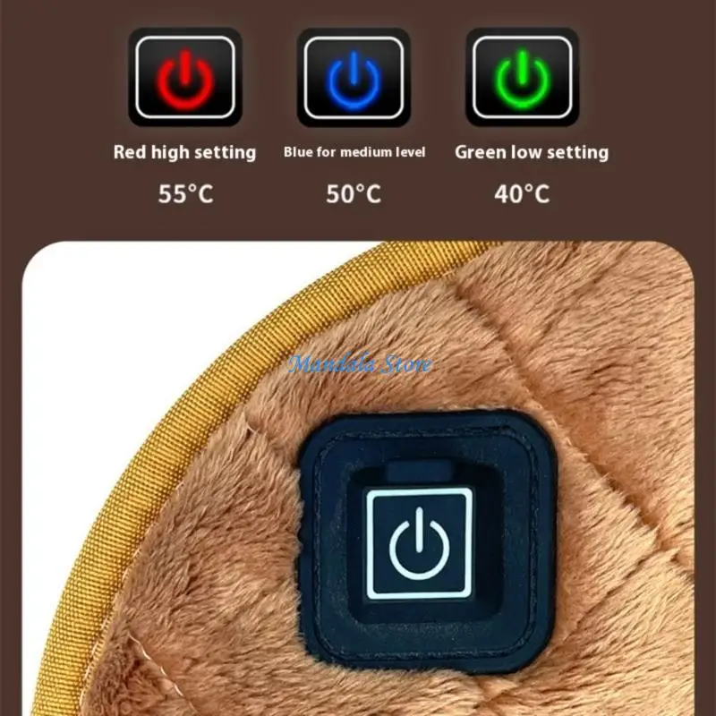 U2JC Electric Warming Cushion with USB Power 3 Heat Levels Soft Polyester Fabric for Indoor and Car Use 
U2JC Electric Warming Cushion with USB Power 3 Heat Levels Soft Polyester Fabric for Indoor and Car Use