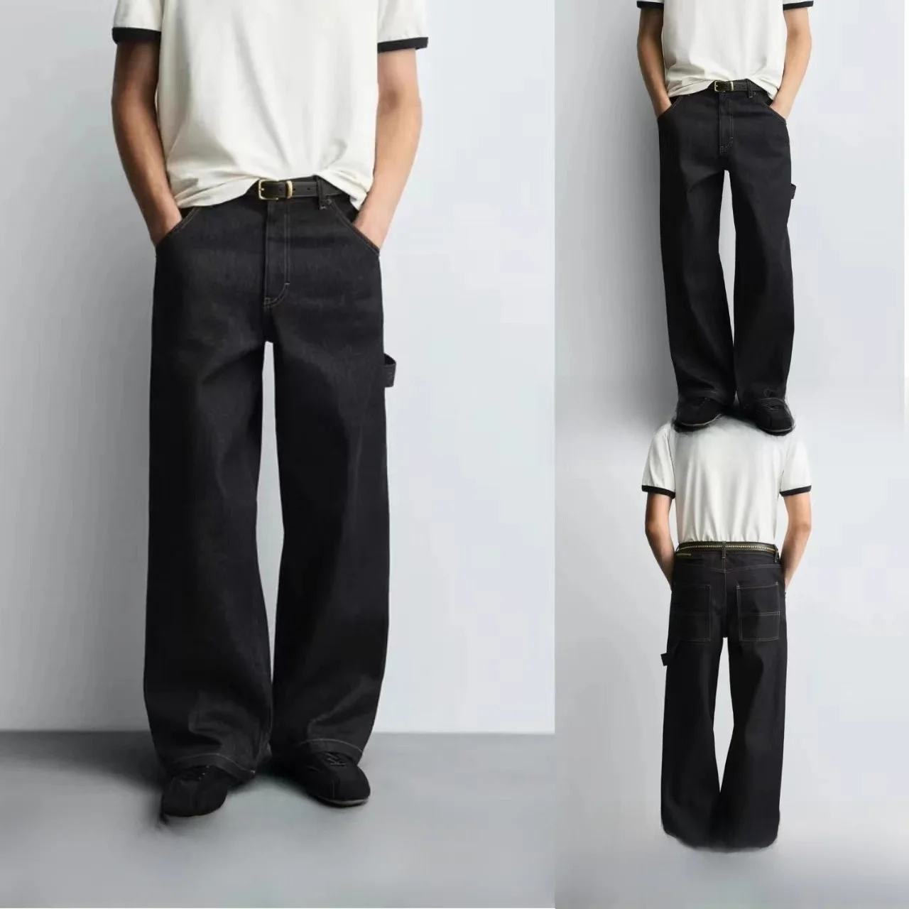 Мужские свободные джинсы прямого кроя, новинка осени 2025, длинные брюки с декоративным деревянным узором, удобная посадка
Мужские свободные джинсы прямого кроя, новинка осени 2025, длинные брюки с декоративным деревянным узором, удобная посадка