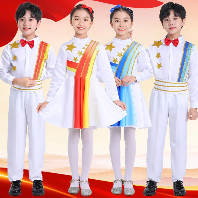 Boys and girls modern dance festival choir costume New speech contest costume poetry recitation costume
Boys and girls modern dance festival choir costume New speech contest costume poetry recitation costume