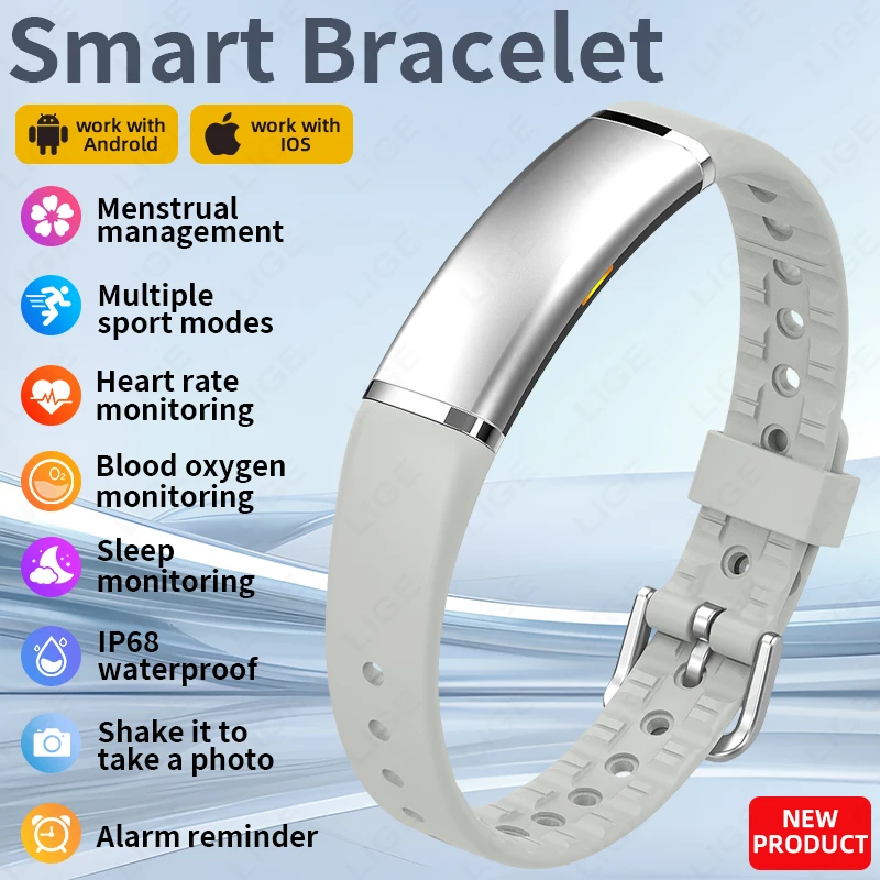 2026 LIGE New Smart Bracelet Women Blood Oxygen Monitoring Ultra-thin Heart Rate Monitoring Wristband Man Sports Smart watches
2026 LIGE New Smart Bracelet Women Blood Oxygen Monitoring Ultra-thin Heart Rate Monitoring Wristband Man Sports Smart watches