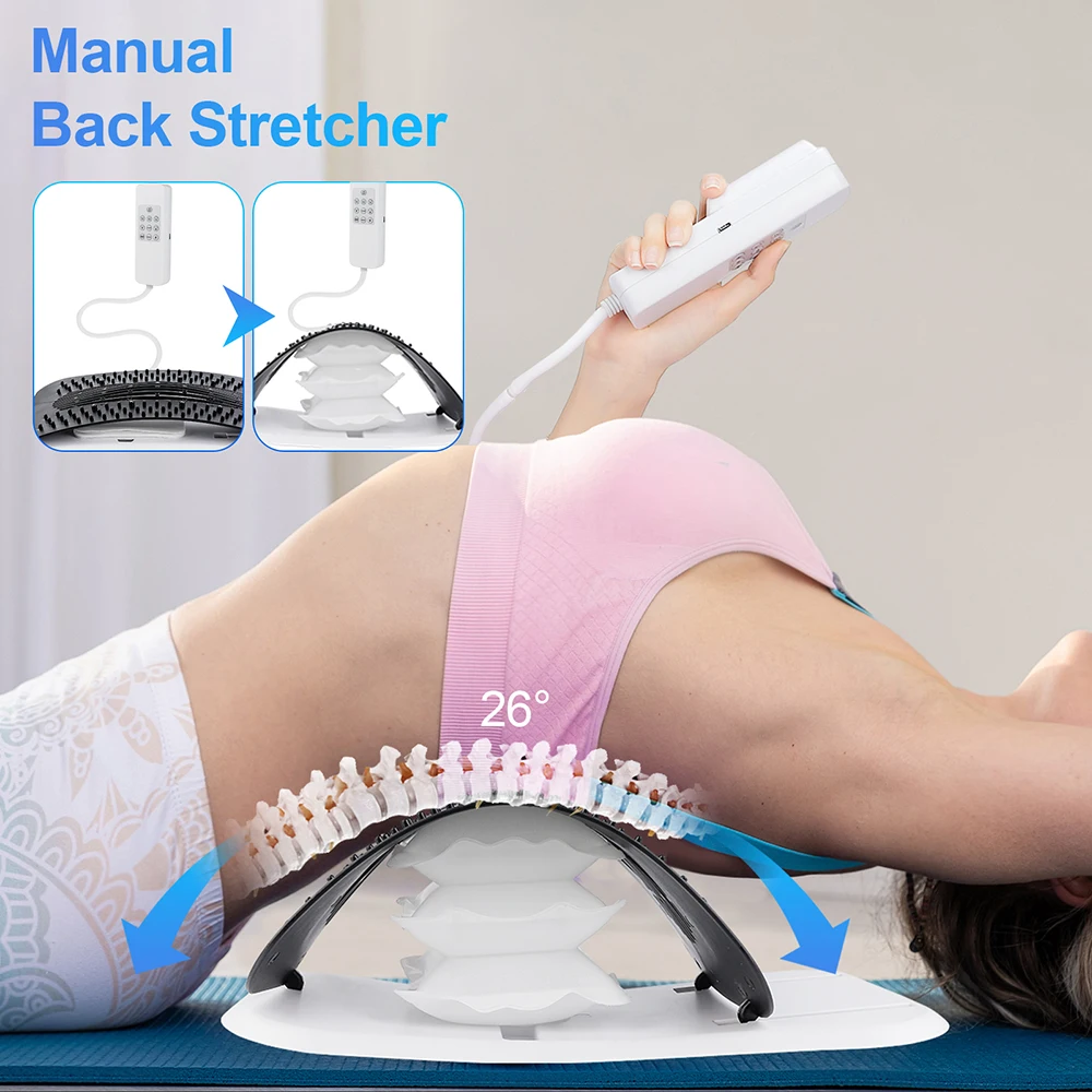 2-IN-1 Electric+Manual Back Stretcher Adjustable Height Airbag Waist Back Stretching Massager Lumbar Support Traction masajeador
2-IN-1 Electric+Manual Back Stretcher Adjustable Height Airbag Waist Back Stretching Massager Lumbar Support Traction masajeador
