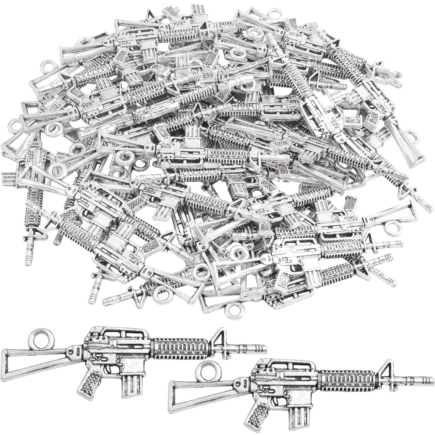 40pcs Sniper Rifle Gun Charms Vintage Tibetan Weapon Pistol Rifle Pendant Charms Handmade Accessories for DIY Bracelet Jewelry
40pcs Sniper Rifle Gun Charms Vintage Tibetan Weapon Pistol Rifle Pendant Charms Handmade Accessories for DIY Bracelet Jewelry