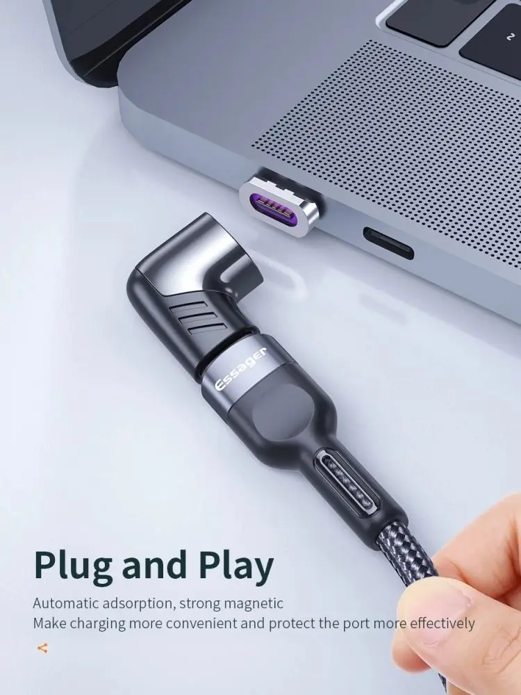 100W USB C To Type C Magnetic Adapter for Macbook Fast Charge Usb Type C Magnet Converter Magnetic Cable Right Angle Connector
100W USB C To Type C Magnetic Adapter for Macbook Fast Charge Usb Type C Magnet Converter Magnetic Cable Right Angle Connector