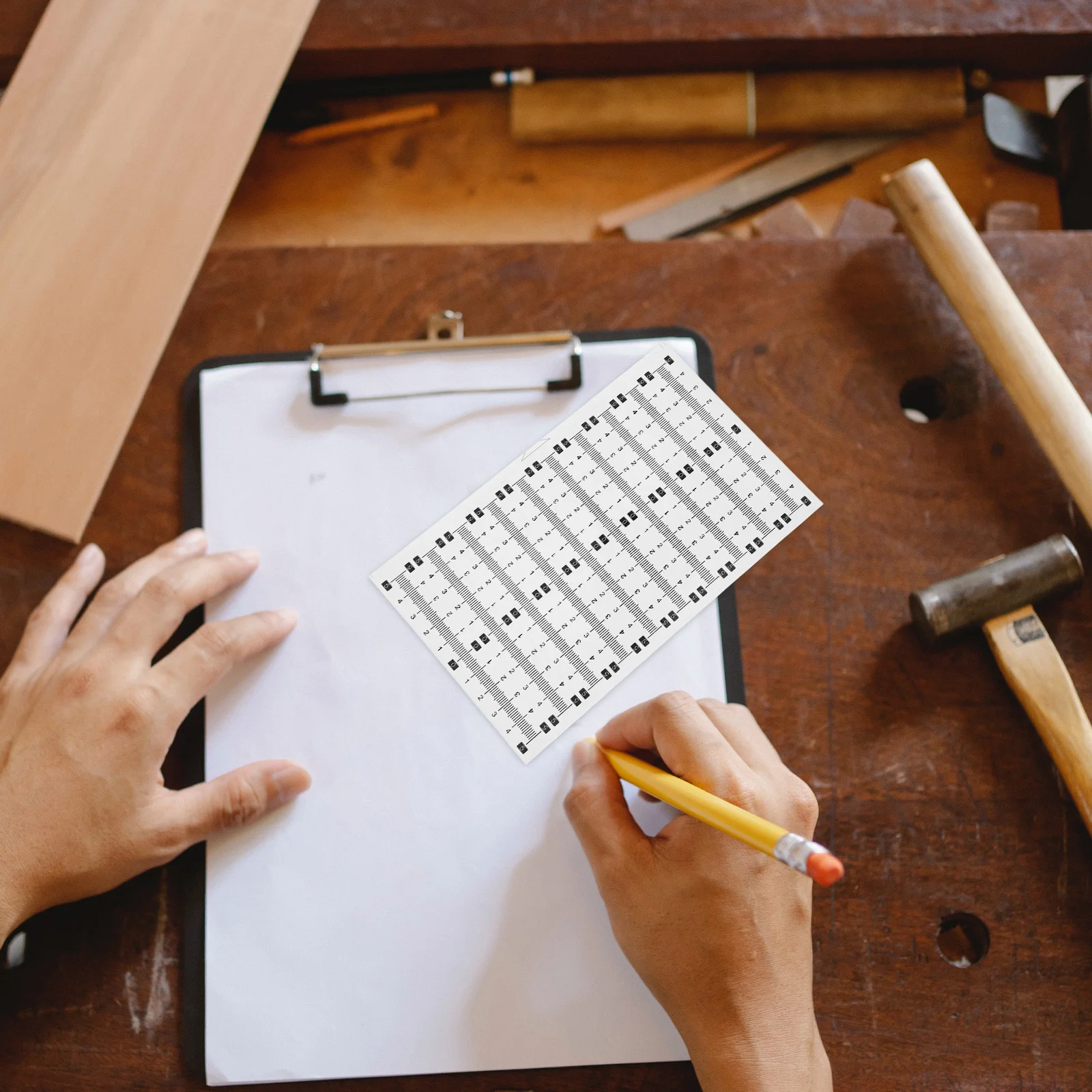 21pcs Adhesive Ruler Sticker Flexible Measuring Tool For Workbench Engineering Scale Waterproof Self-Adhesive Tape Measure
21pcs Adhesive Ruler Sticker Flexible Measuring Tool For Workbench Engineering Scale Waterproof Self-Adhesive Tape Measure