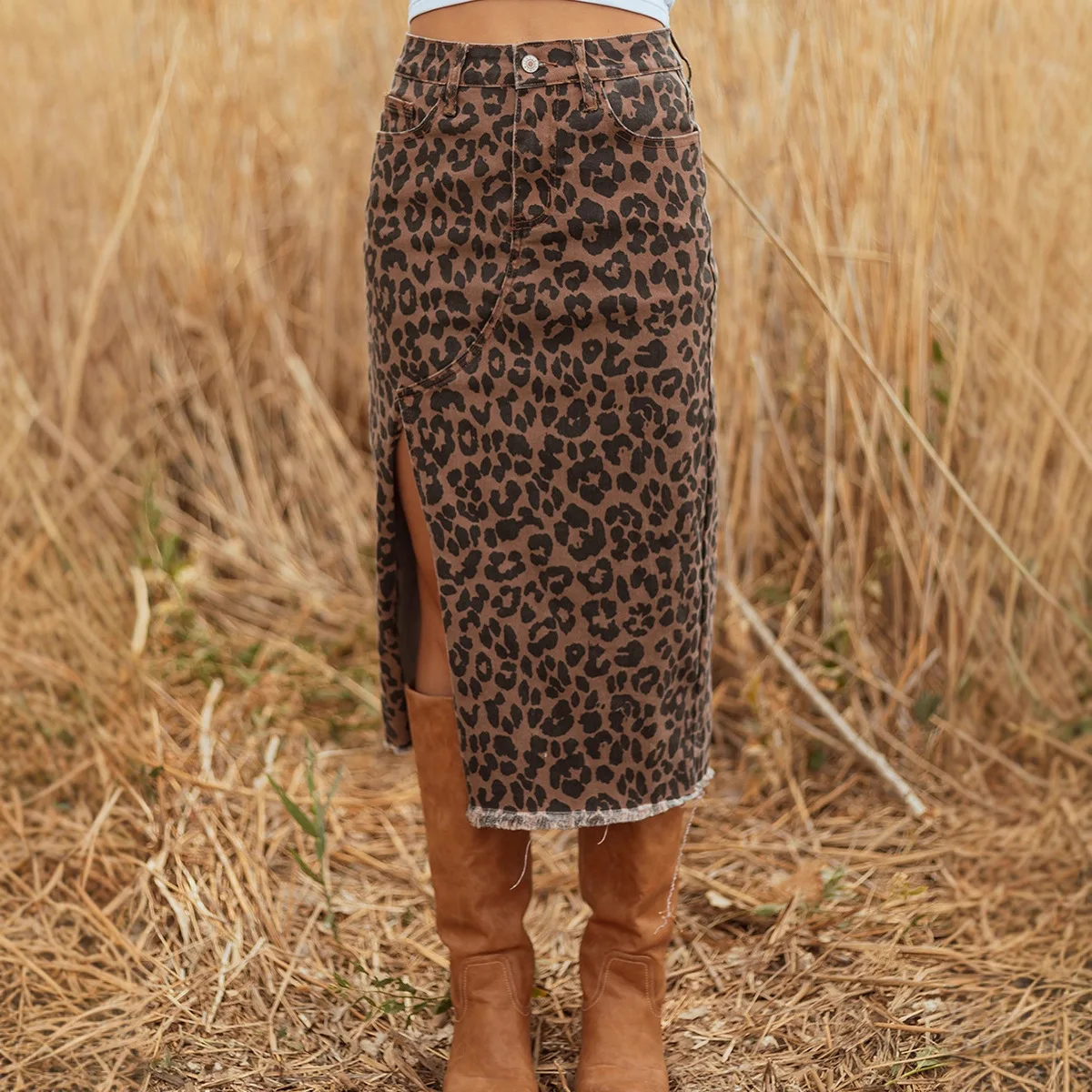 Skirts Women Mid Length Skirt A Line Slim Fit Leopard Print Button Elegant Splice Y2k Streetwear Work Slit Casual Spring 2026
Skirts Women Mid Length Skirt A Line Slim Fit Leopard Print Button Elegant Splice Y2k Streetwear Work Slit Casual Spring 2026