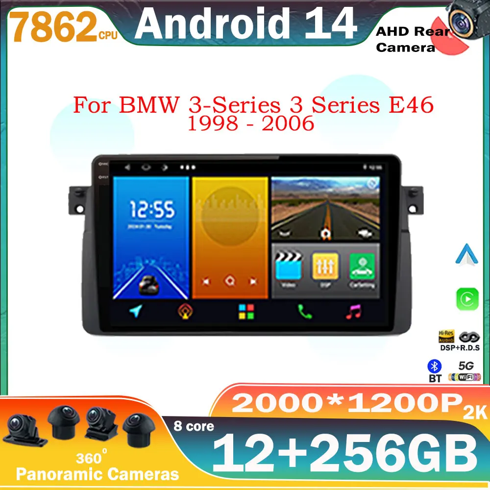Android 14 For BMW 3-Series 3 Series E46 1998-2006 Car Radio Wireless Carplay Multimedia GPS Navigation 2 Din Screen
Android 14 For BMW 3-Series 3 Series E46 1998-2006 Car Radio Wireless Carplay Multimedia GPS Navigation 2 Din Screen
