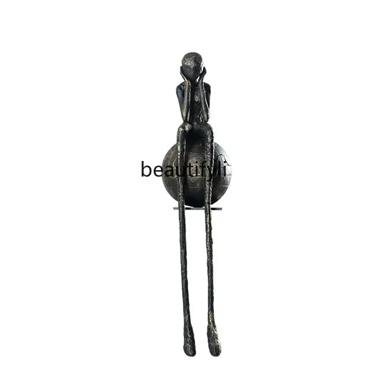 Abstract art sitting figure sculpture hotel living room entrance creative decoration ornament 
Abstract art sitting figure sculpture hotel living room entrance creative decoration ornament