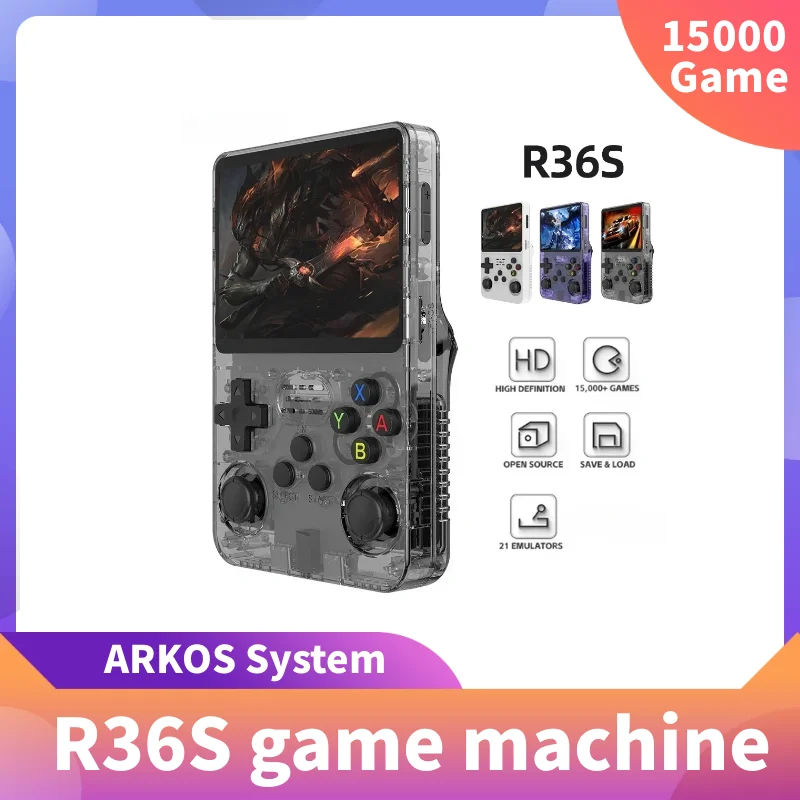 R36S Retro Handheld Video Game Console ARKOS System 3.5 Inch IPS Screen R35s Pro Portable Pocket Video Player 64GB 128G Games
R36S Retro Handheld Video Game Console ARKOS System 3.5 Inch IPS Screen R35s Pro Portable Pocket Video Player 64GB 128G Games