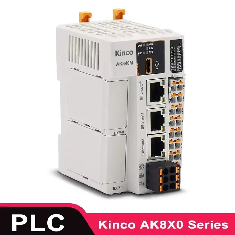 PLC EtherCAT CoDeSys Kinco AK8X0 Series PLC AK840M 0808DTN RP20 AK840M-0808DTN RP20-0016DTP Logic Motion Controller
PLC EtherCAT CoDeSys Kinco AK8X0 Series PLC AK840M 0808DTN RP20 AK840M-0808DTN RP20-0016DTP Logic Motion Controller