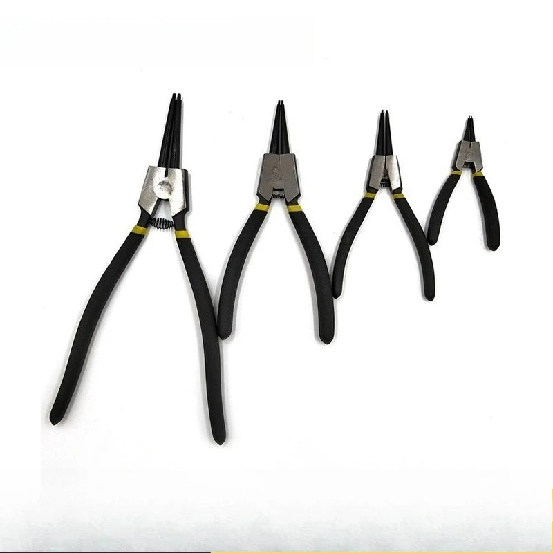 External/wild card straight-head spring pliers for German shaft, installation and removal pliers
External/wild card straight-head spring pliers for German shaft, installation and removal pliers