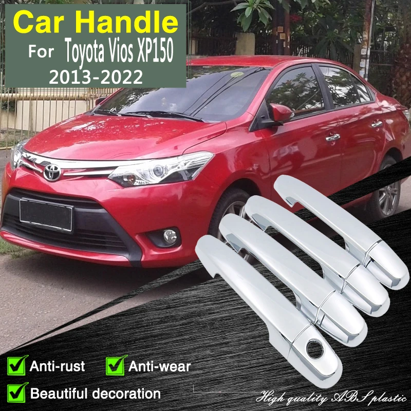 for Toyota Vios XP150 TYT ATIV Yaris L Sedan Limo 2013~2022 Chrome Door Handle Cover Car Accessories Stickers Decorative Catch
for Toyota Vios XP150 TYT ATIV Yaris L Sedan Limo 2013~2022 Chrome Door Handle Cover Car Accessories Stickers Decorative Catch