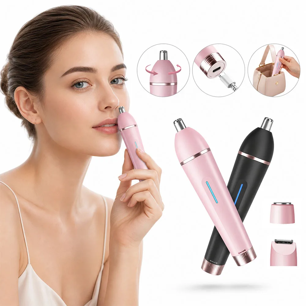Electric Nose Hair Trimmer for Woman Portable Rechargeable Nose Hair Remover Women Mini Painless 3 in 1 Electric Nose Shaver
Electric Nose Hair Trimmer for Woman Portable Rechargeable Nose Hair Remover Women Mini Painless 3 in 1 Electric Nose Shaver