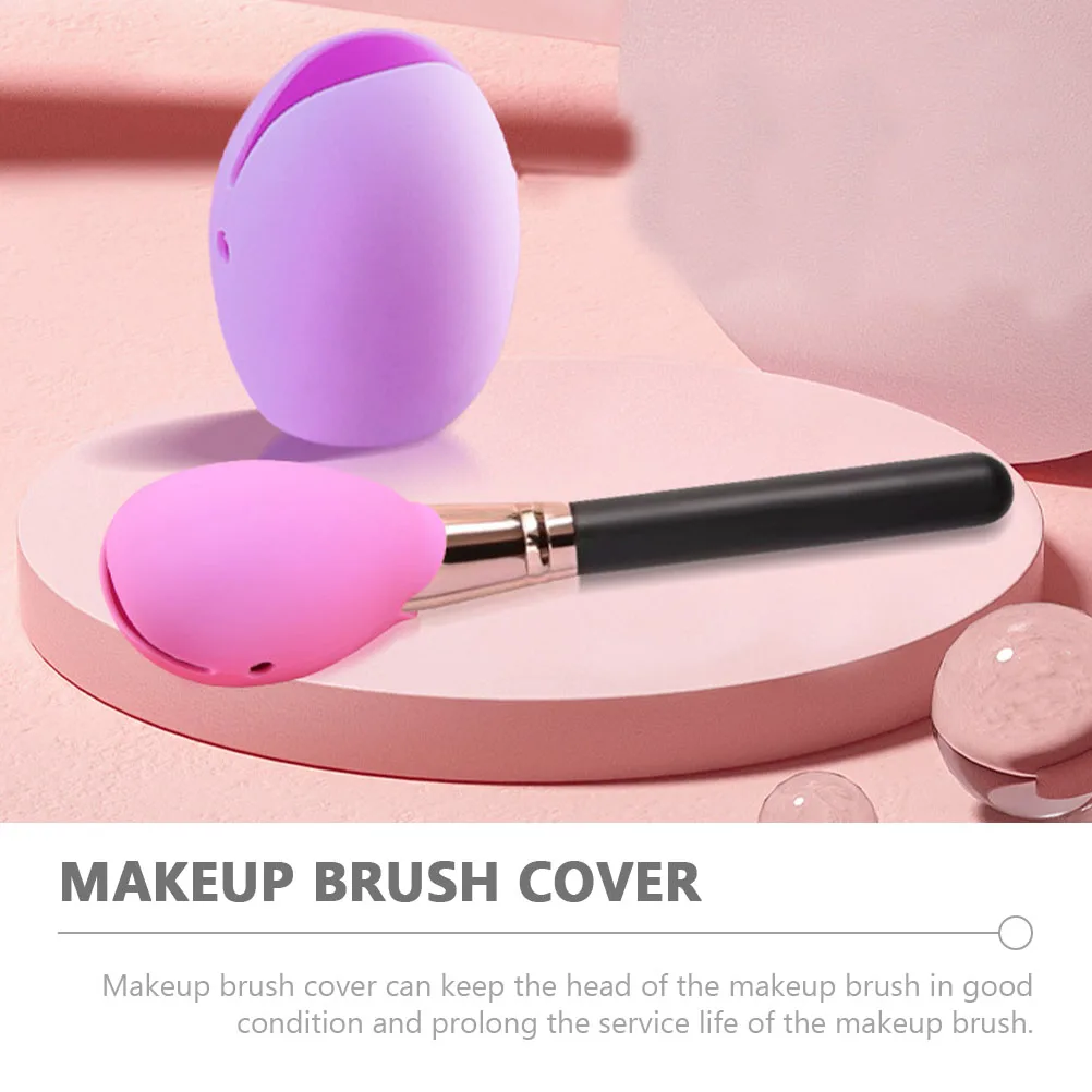 6pcs Makeup Brushes Protector Silica Gel Covers Travel Case Pink Purple Non Slip Durable Compact Brush Holder
6pcs Makeup Brushes Protector Silica Gel Covers Travel Case Pink Purple Non Slip Durable Compact Brush Holder