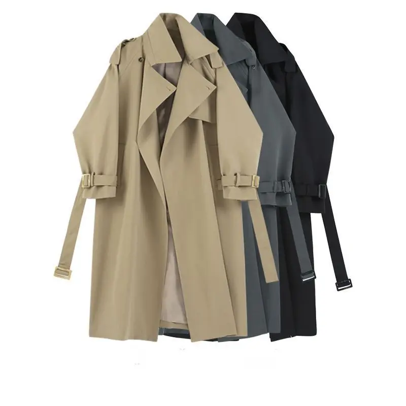 Fashionable and Versatile Women's Mid-length Windbreaker Coats for Spring and Autumn, with Loose Fit Design. Long Coat
Fashionable and Versatile Women's Mid-length Windbreaker Coats for Spring and Autumn, with Loose Fit Design. Long Coat