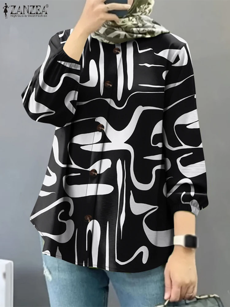 ZANZEA Hijab O Neck Muslim Shirts Women Casual Loose 2025 Spring All-Over Printing Chemise Button Up Islamic Long Sleeve Tops
ZANZEA Hijab O Neck Muslim Shirts Women Casual Loose 2025 Spring All-Over Printing Chemise Button Up Islamic Long Sleeve Tops