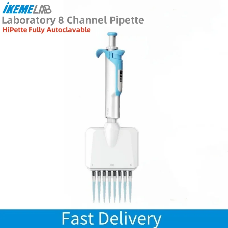IKEME Laboratory 8 Channel Pipette Adjustable Fully Autoclavable 0.5-300ul High Precision Multichannel Pipette Lab Equipment
IKEME Laboratory 8 Channel Pipette Adjustable Fully Autoclavable 0.5-300ul High Precision Multichannel Pipette Lab Equipment
