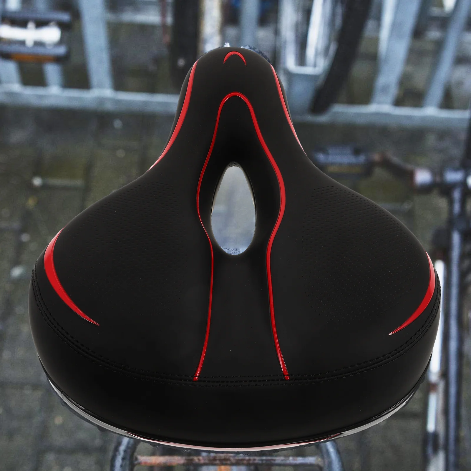 Thickened Hollow Absorption Bike Saddle Comfortable Durable Seat For Mountain Road Folding Bikes Black Red Taillight Saddle Seat
Thickened Hollow Absorption Bike Saddle Comfortable Durable Seat For Mountain Road Folding Bikes Black Red Taillight Saddle Seat