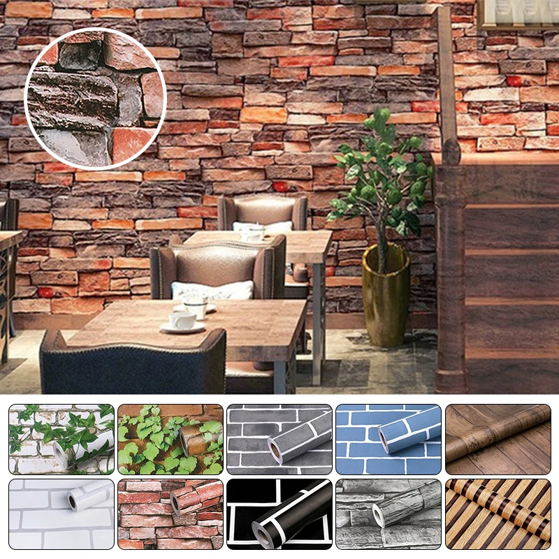 10M Brick Wallpaper Table Cabinet Transformation Wood Grain Waterproof PVC Peel And Stick Background Self Adhesive Wall Sticker
10M Brick Wallpaper Table Cabinet Transformation Wood Grain Waterproof PVC Peel And Stick Background Self Adhesive Wall Sticker