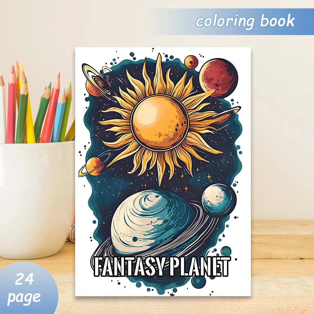 A4 Fantasy Planet Coloring Book 24 Pages Mystical Space Worlds Illustrations for Adults Stress Relief Art Gift
A4 Fantasy Planet Coloring Book 24 Pages Mystical Space Worlds Illustrations for Adults Stress Relief Art Gift