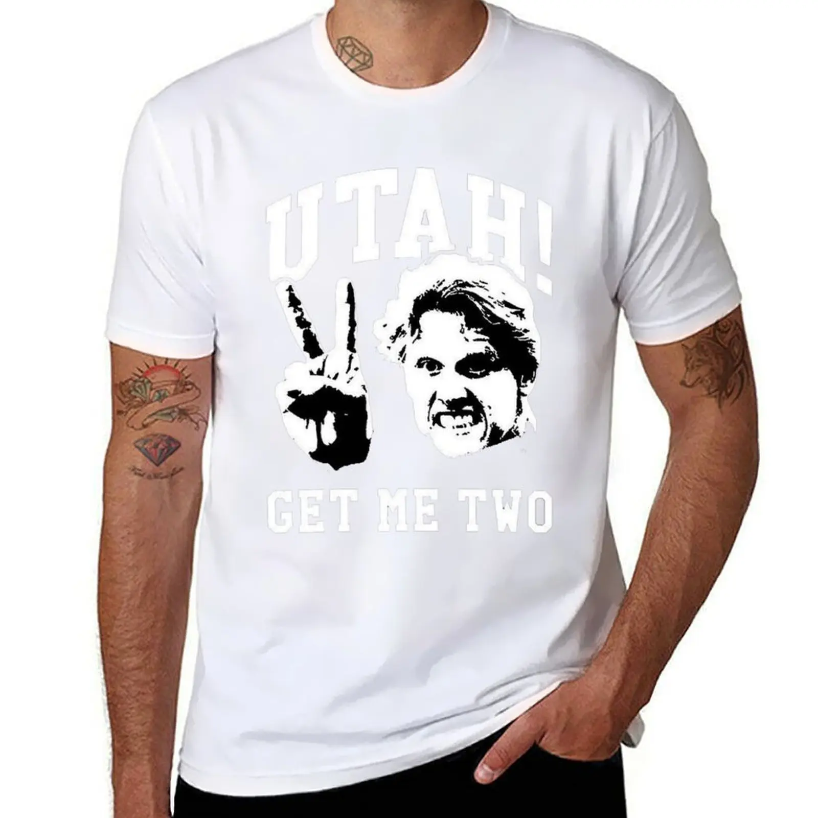 Utah Get Me Two Classic T-Shirt black cotton t-shirt plain for man package t shirts for man graphic tees T-Shirt
Utah Get Me Two Classic T-Shirt black cotton t-shirt plain for man package t shirts for man graphic tees T-Shirt