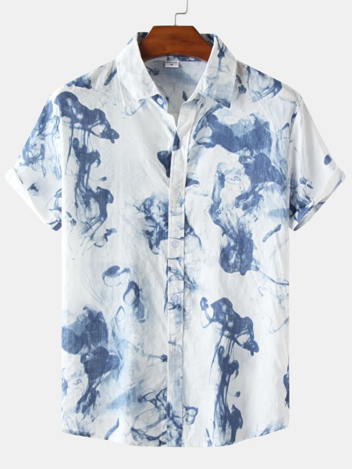 Sli Men's Printed ort Sve irt Lapel Design Breathable Polyester Fiber Casual Floral Patterned irt for Youth
Sli Men's Printed ort Sve irt Lapel Design Breathable Polyester Fiber Casual Floral Patterned irt for Youth