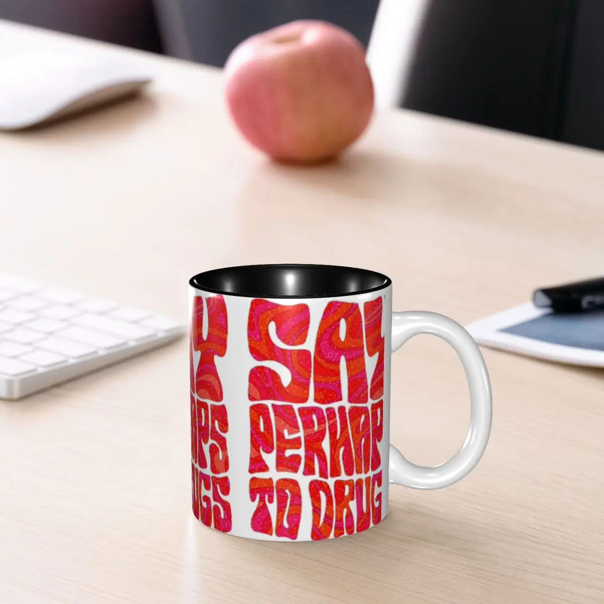 Say Perhaps To Drugs Mug Funny Ceramic Coffee Cups Tea Mugs Milk Cup Drinkware Gift for Woman Man
Say Perhaps To Drugs Mug Funny Ceramic Coffee Cups Tea Mugs Milk Cup Drinkware Gift for Woman Man