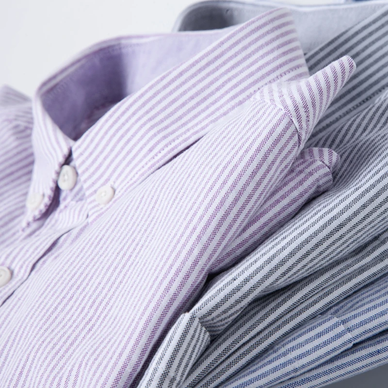 Retro Japanese Style Striped Oxford Cloth Shirt Long Sleeve Pure Cotton Washed Spring Autumn Men's Loose Fit Fashionable Shirt
Retro Japanese Style Striped Oxford Cloth Shirt Long Sleeve Pure Cotton Washed Spring Autumn Men's Loose Fit Fashionable Shirt