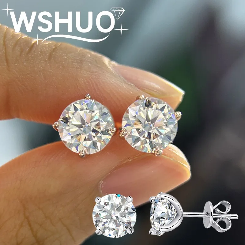 0.2-3CT Moissanite Stud Earrings for Women Men 100% 925 Silver Classic Solitaire Diamond Ear Studs Fine Jewelry with Certificate
0.2-3CT Moissanite Stud Earrings for Women Men 100% 925 Silver Classic Solitaire Diamond Ear Studs Fine Jewelry with Certificate