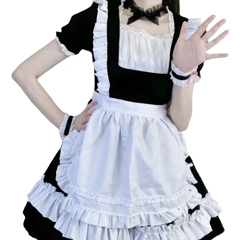 Cosplay Costume Cute Lolita Black White Maid Short Sleeved Dress Stage Performance Party Role Playing Outfits for Adult Women
Cosplay Costume Cute Lolita Black White Maid Short Sleeved Dress Stage Performance Party Role Playing Outfits for Adult Women