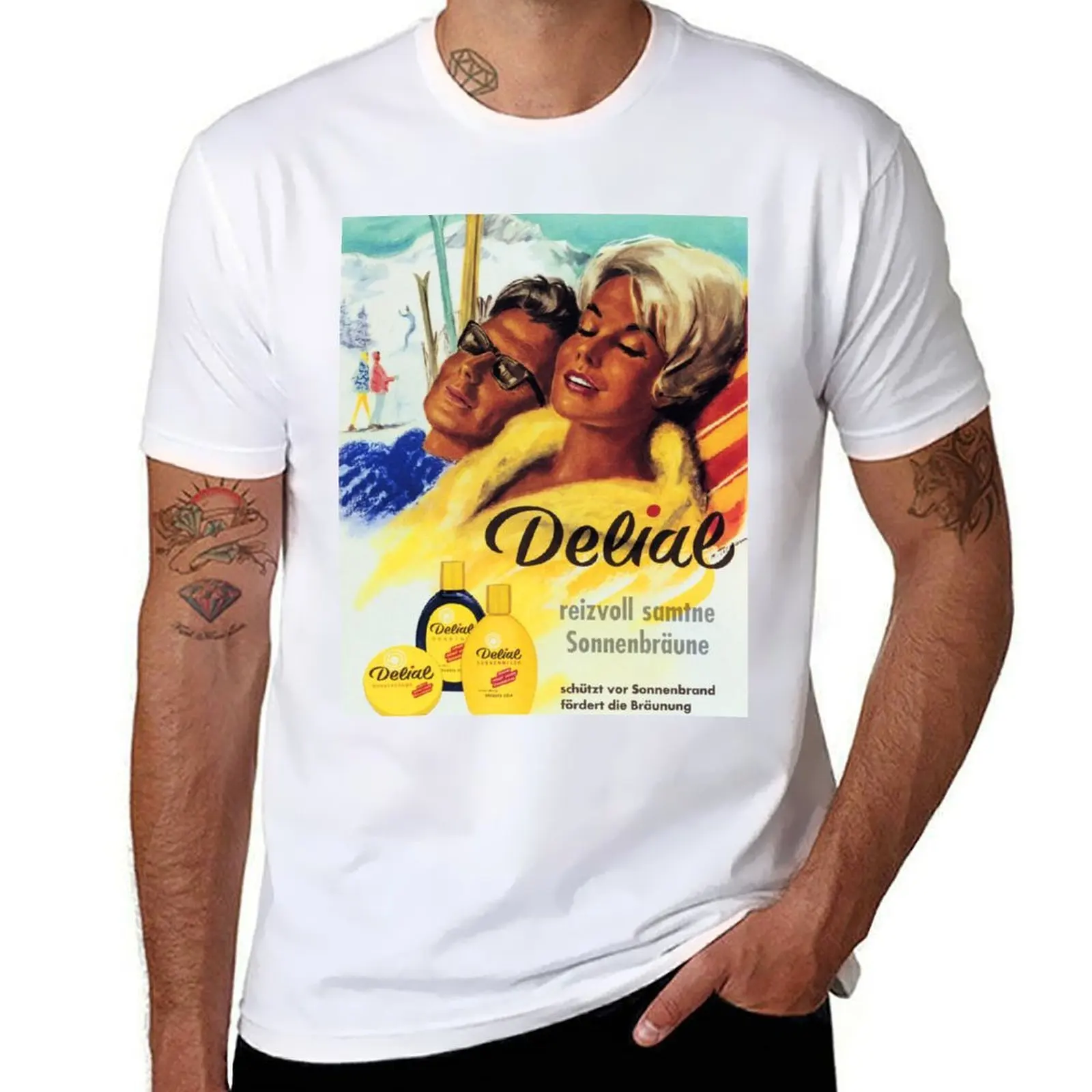 DELIAL Delightful Velvet Tan Vintage Germany Sun Tan Sun Block Lotion Advertisement T-Shirt essential t shirt T-Shirt
DELIAL Delightful Velvet Tan Vintage Germany Sun Tan Sun Block Lotion Advertisement T-Shirt essential t shirt T-Shirt