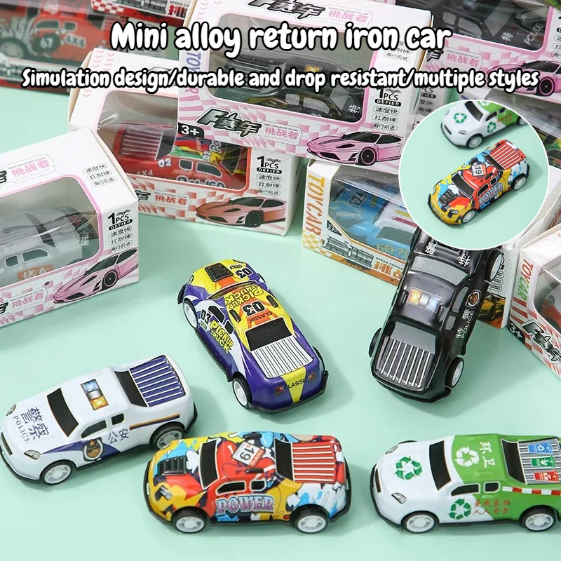 Random style hot selling mini iron sheet rebound car toy box iron sheet car boys' and children's puzzle toys kindergarten prizes
Random style hot selling mini iron sheet rebound car toy box iron sheet car boys' and children's puzzle toys kindergarten prizes