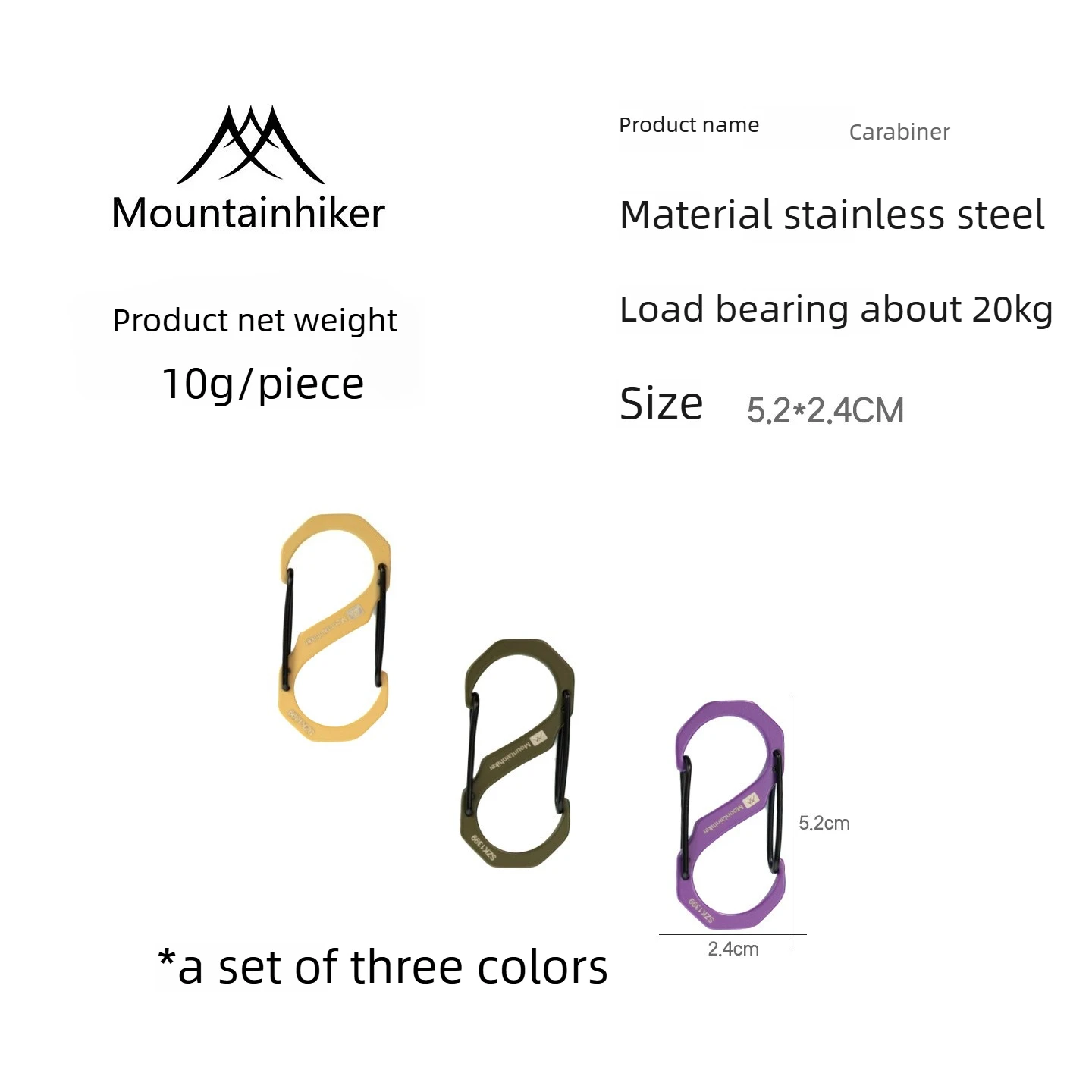 MOUNTAINHIKER 3PCS Outdoor Camping S Type with Lock Mini Keychain Hook Anti-Theft Outdoor Camping Backpack Buckle Key-Lock Tool
MOUNTAINHIKER 3PCS Outdoor Camping S Type with Lock Mini Keychain Hook Anti-Theft Outdoor Camping Backpack Buckle Key-Lock Tool