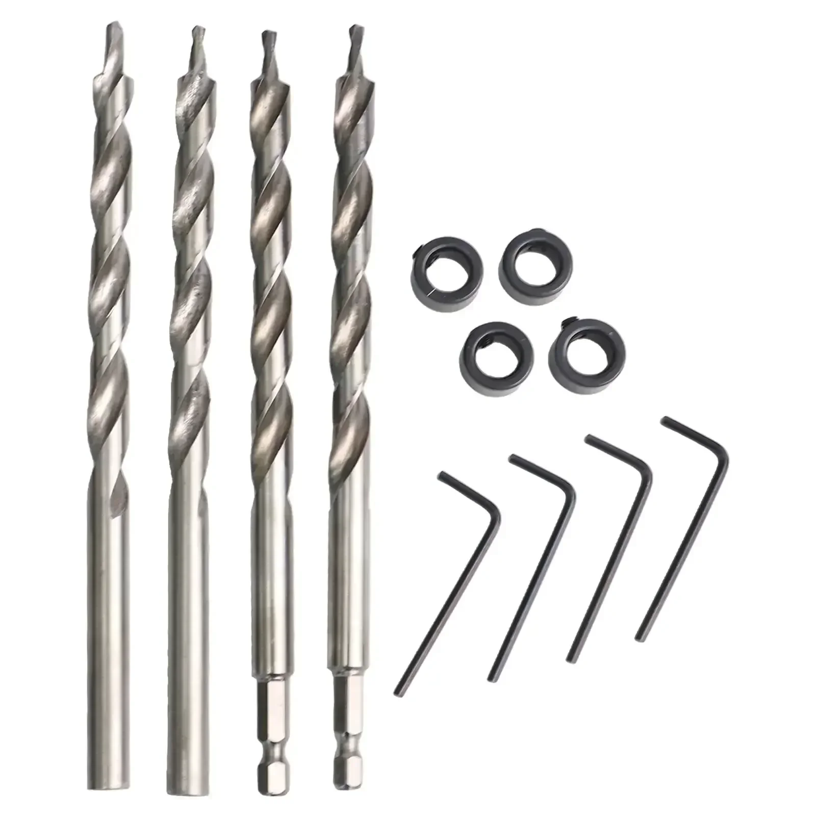 Pocket Hole Drill Bit Hex And Round Shank With Stoper Locator Wrenches For Pocket Hole Guide Jig Depth Stop Collar Power Tools
Pocket Hole Drill Bit Hex And Round Shank With Stoper Locator Wrenches For Pocket Hole Guide Jig Depth Stop Collar Power Tools