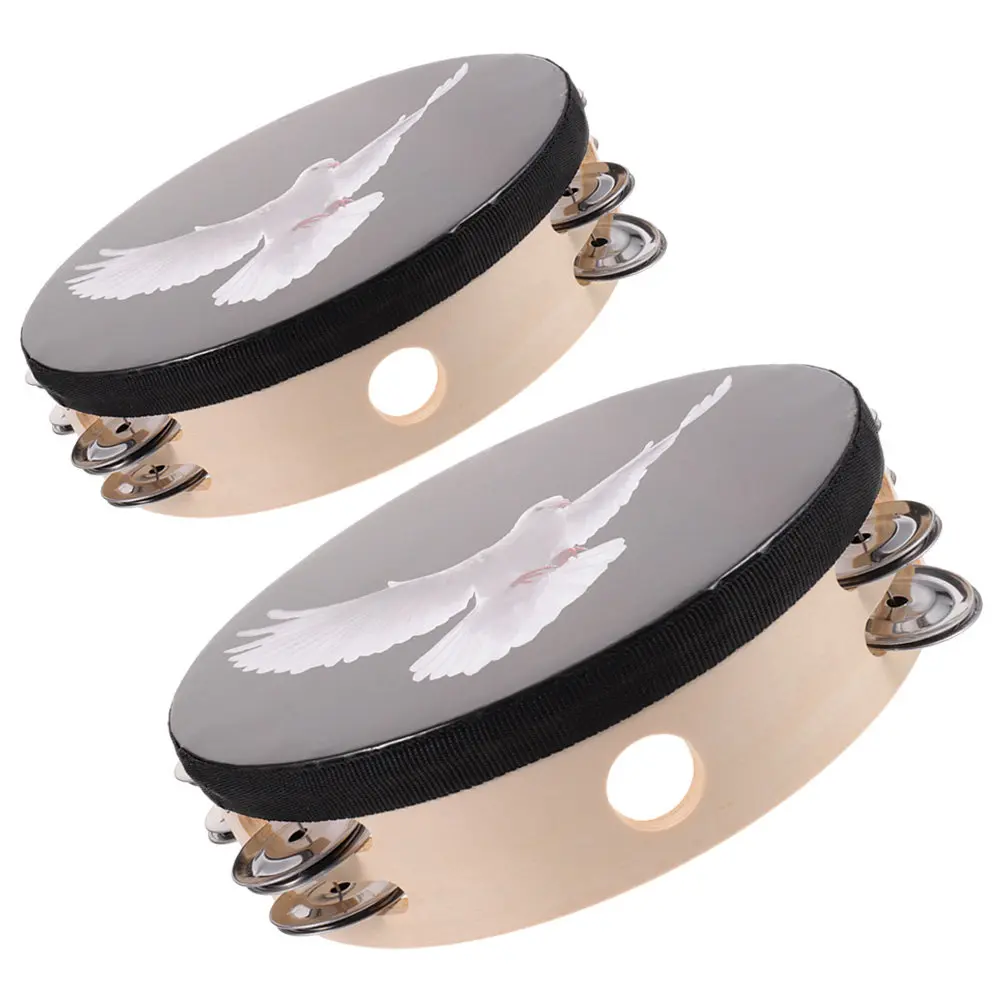 2pcs 8 Inch 10 Inch Double Row Bell Hand Tambourine Lightweight Durable Frame Smooth Strong Sound Clear Printing Long Lasting
2pcs 8 Inch 10 Inch Double Row Bell Hand Tambourine Lightweight Durable Frame Smooth Strong Sound Clear Printing Long Lasting