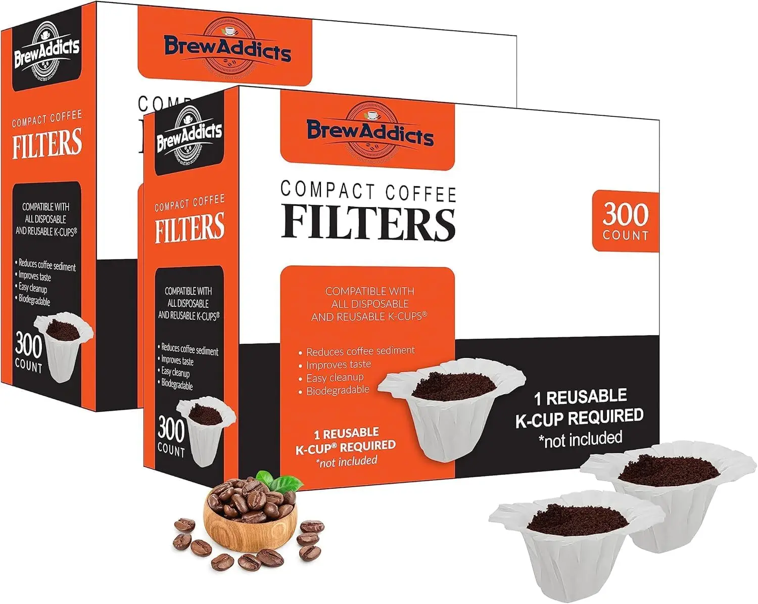 600 Paper Coffee Filters for Keurig 1.0 & 2.0, Compact White Single-Use Filters for Rich Smooth Taste
600 Paper Coffee Filters for Keurig 1.0 & 2.0, Compact White Single-Use Filters for Rich Smooth Taste