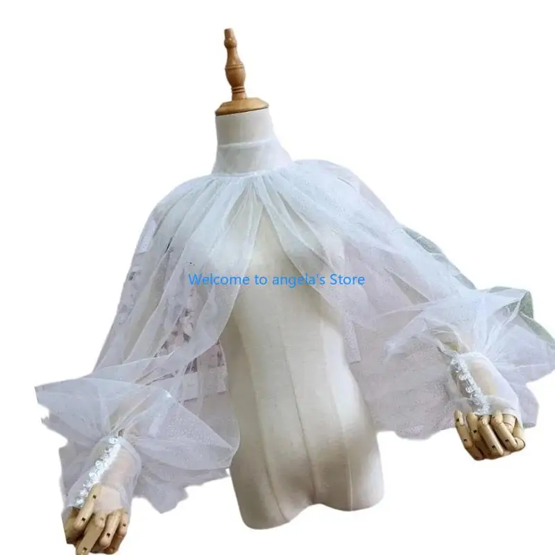 X4YC Sheer Mesh Arm Sleeve Wedding Tulle Puff Sleeves Sun Fingerless Glove
X4YC Sheer Mesh Arm Sleeve Wedding Tulle Puff Sleeves Sun Fingerless Glove
