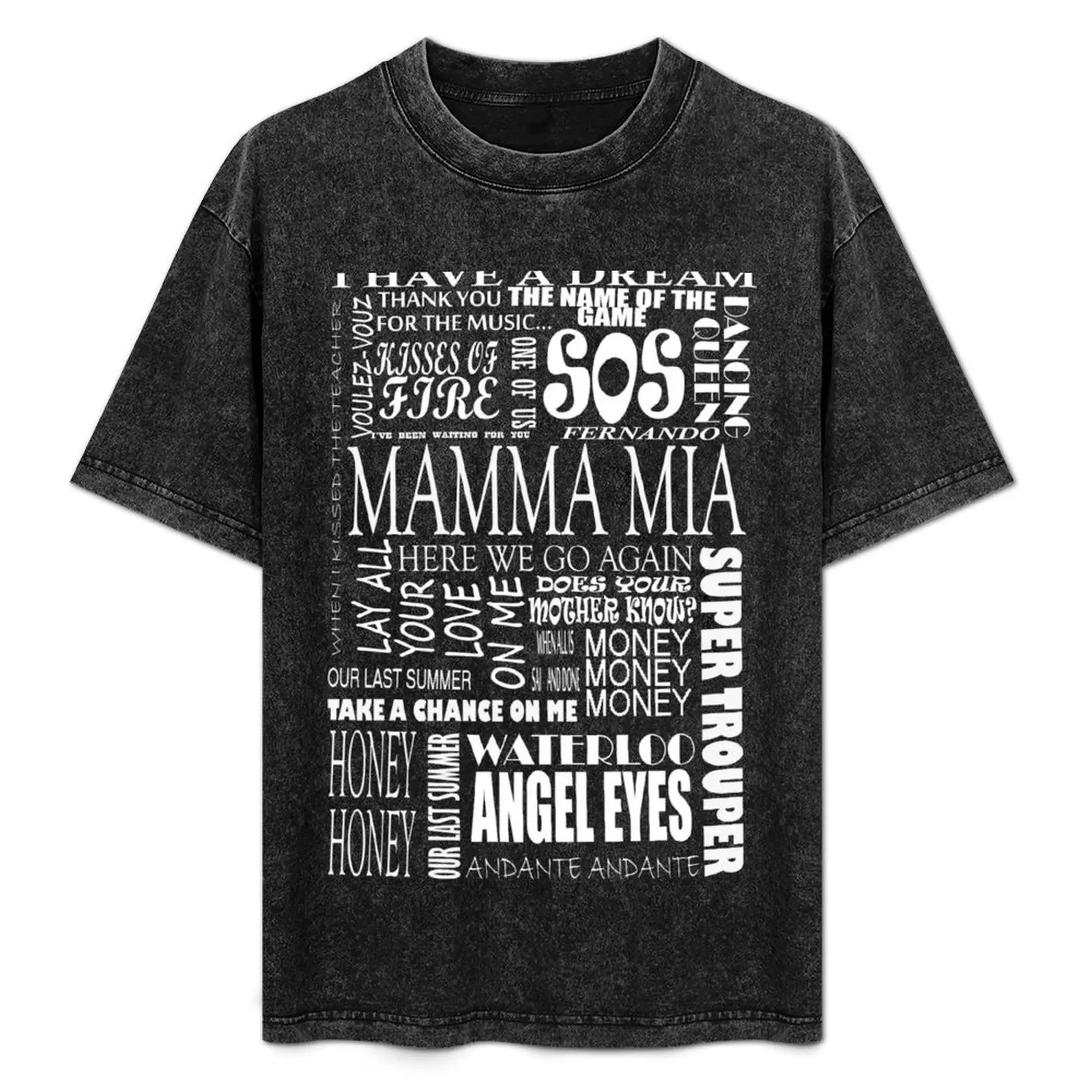 Mamma Mia words songs T-Shirt Work Wear Simple Tee Shirt
Mamma Mia words songs T-Shirt Work Wear Simple Tee Shirt